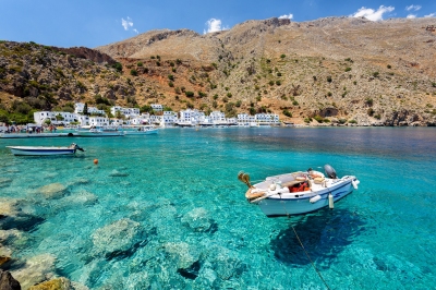 Kreta Bucht von Loutro (gorelovs / stock.adobe.com)  lizenziertes Stockfoto 
Informations sur les licences disponibles sous 'Preuve des sources d'images'